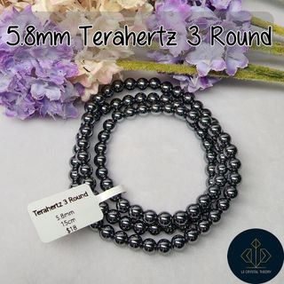 [Singapore In-Stock] Terahertz 5.8mm 3 Round Bracelet/Necklace 太赫兹手串
