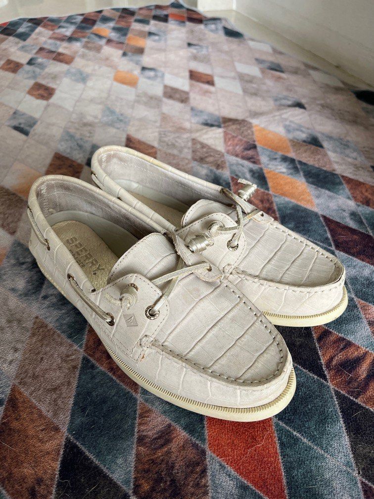 Gold sperrys women's online