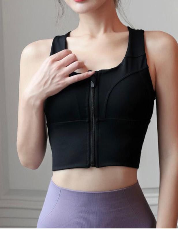 Sports bra full support, Women's Fashion, Tops, Sleeveless on Carousell