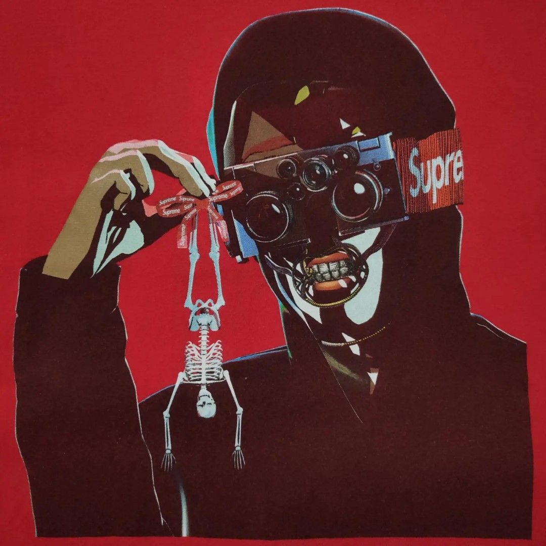 Supreme creeper top tee red