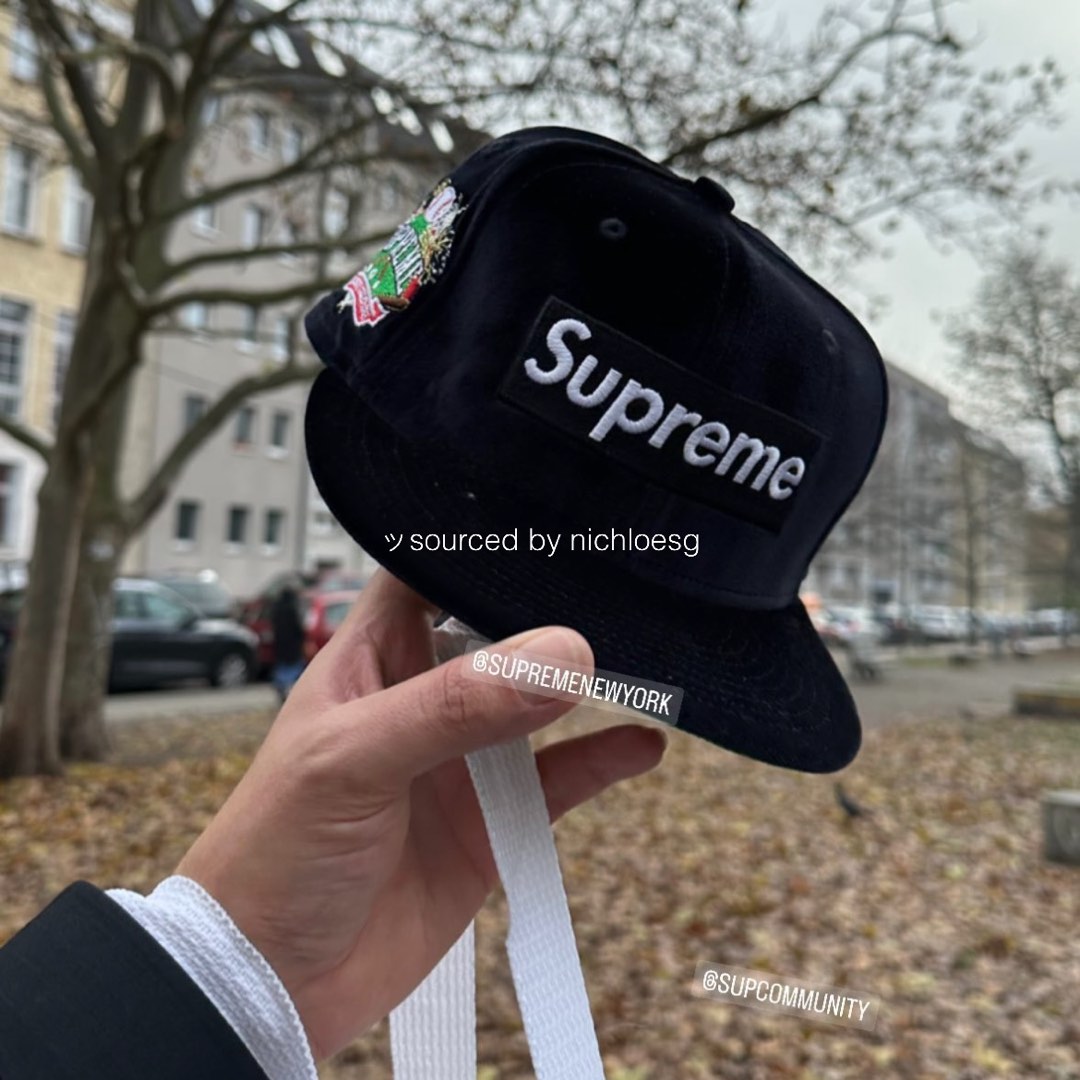 SUPREME VELOUR BOX LOGO NEW ERA, Men's Fashion ...