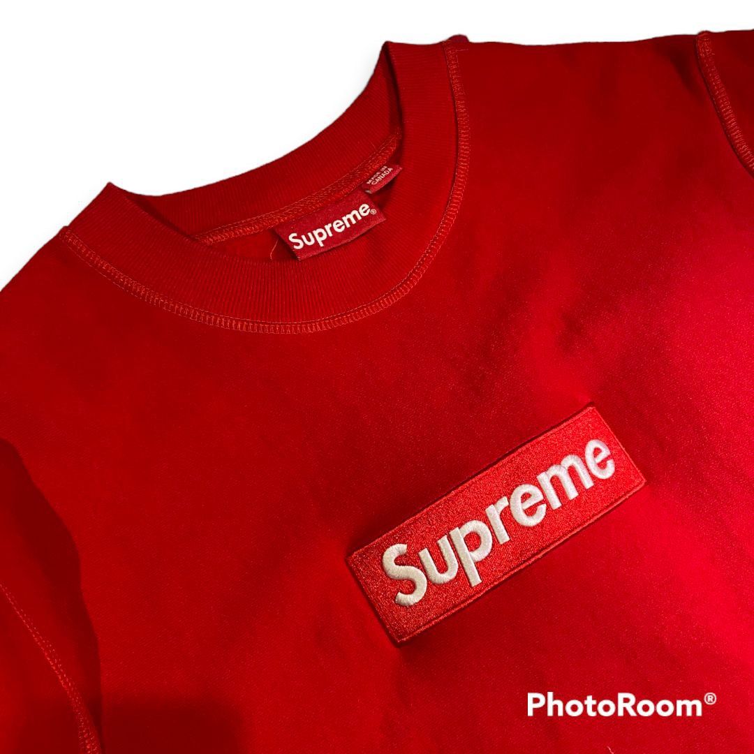 Supreme red sweatshirt new arrivals