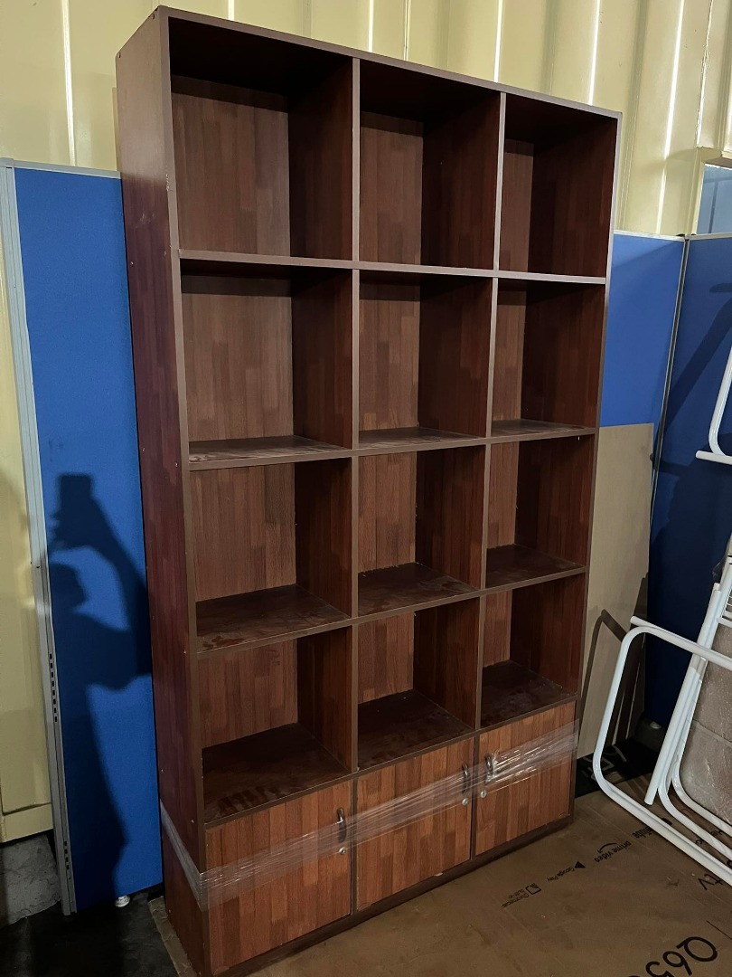 Tall Office Rack Shelves Pigeon Hole Swing Door, Furniture