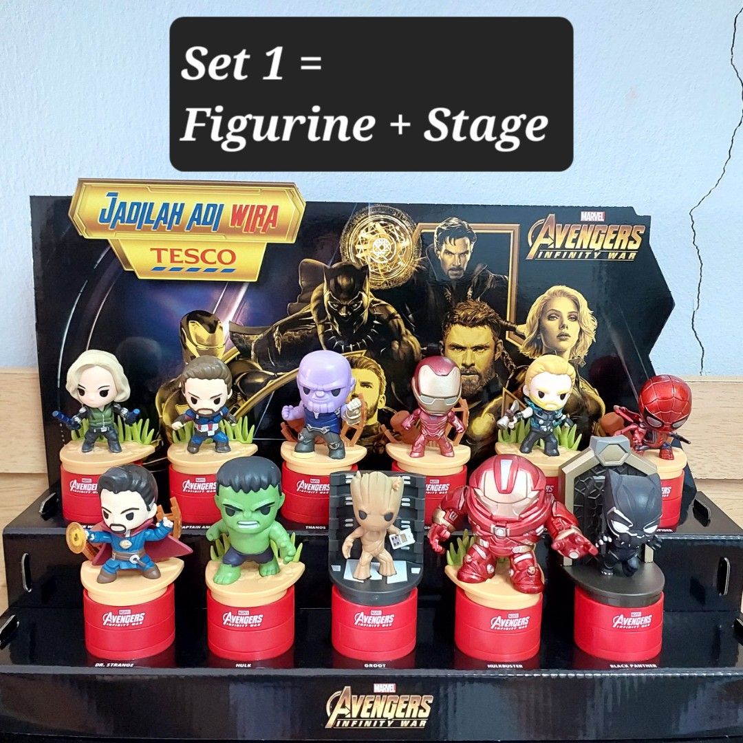 Tesco Avengers Infinity War Figurine Set