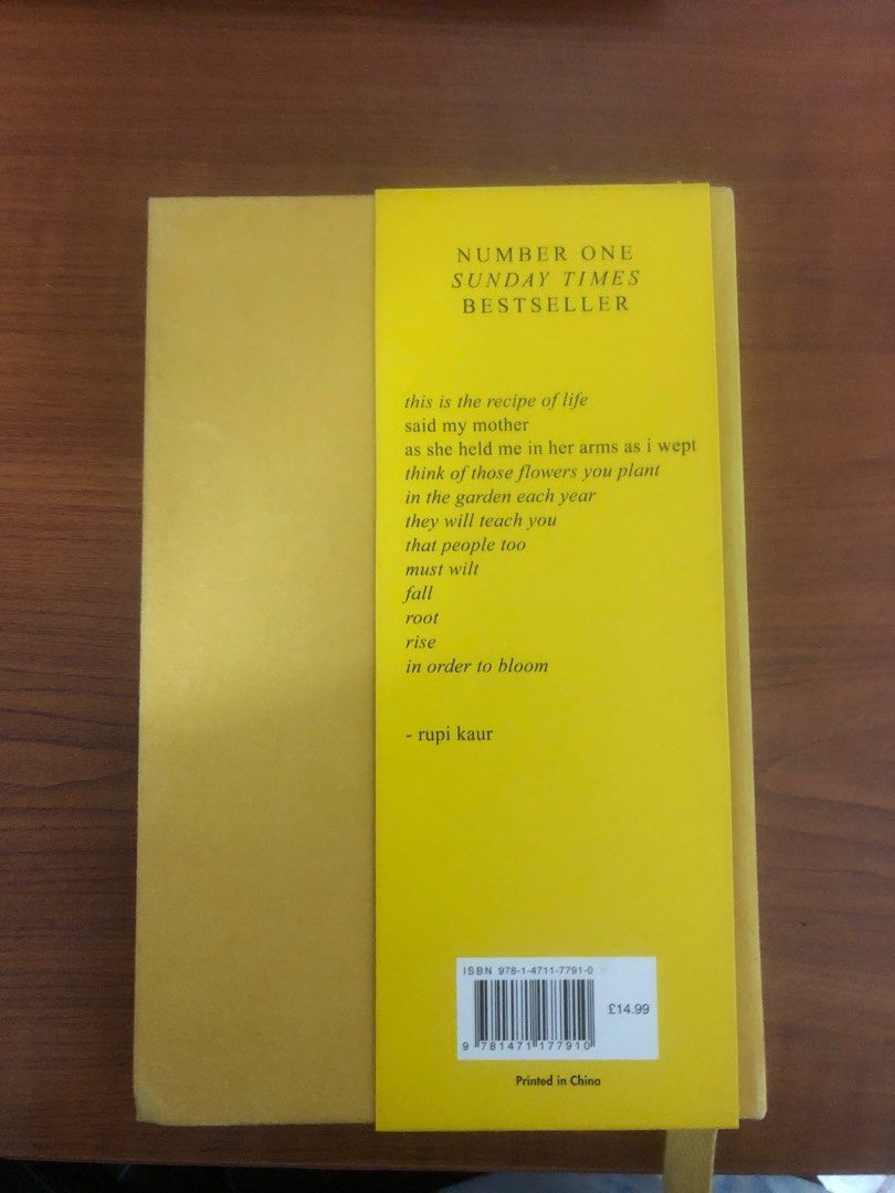 The Sun and her flowers by rupi kaur, Hobbies & Toys, Books & Magazines