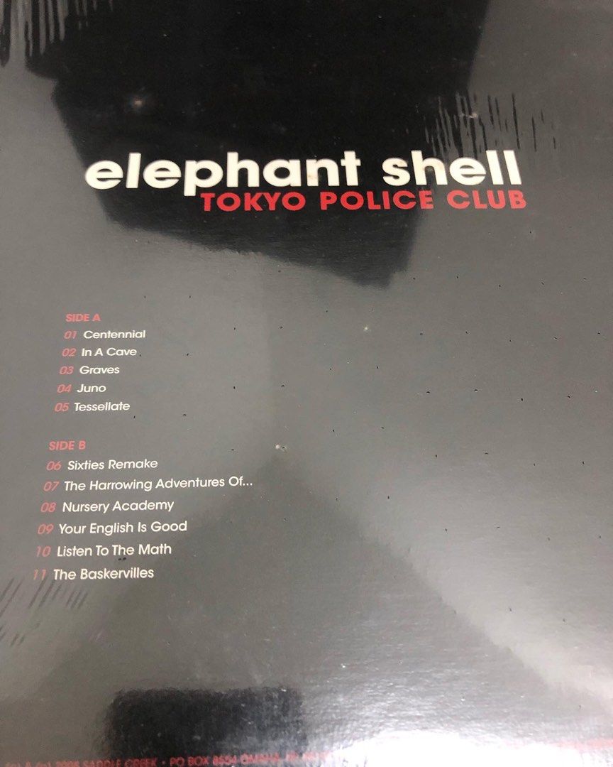 Tokyo Police Club - Elephan Shell Lp Vinyl, Hobbies & Toys, Music & Media,  Vinyls on Carousell
