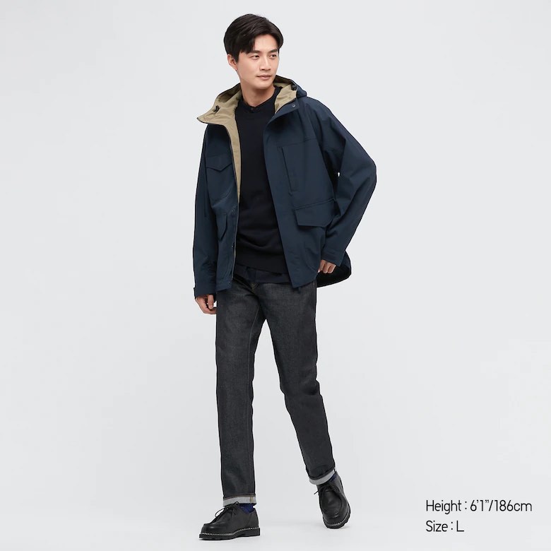 Jaket parka uniqlo pria shop
