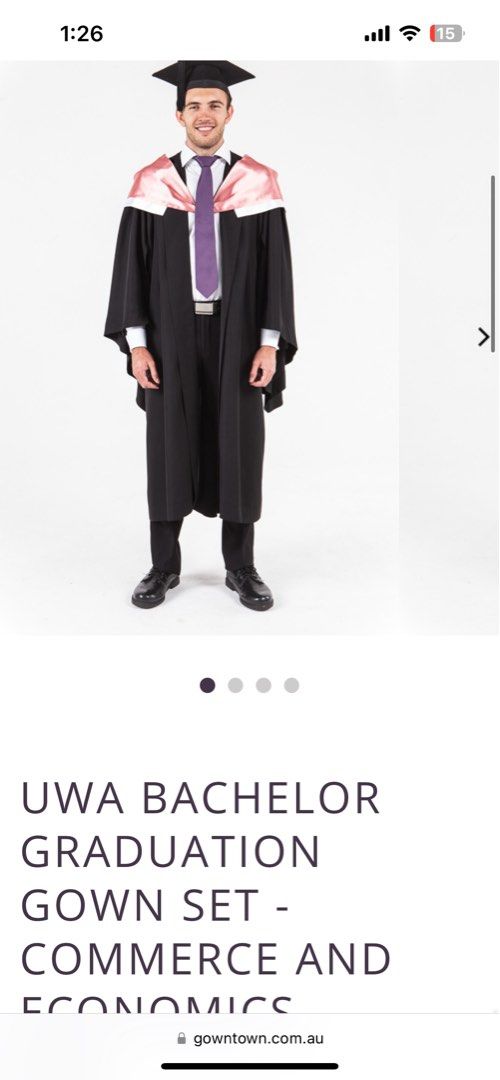 Uwa shop graduation gown