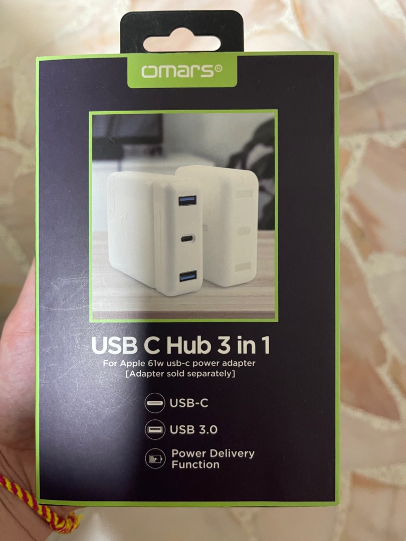 Hub 3 In 1 USB C Hub 3 in 1, Mobile Phones & Gadgets, Mobile & Gadget Accessories ...