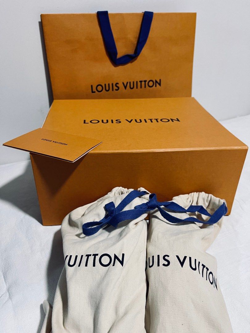 AUTHENTIC LOUIS VUITTON SHOE BOX AND SHOE DUST BAG, Luxury, Sneakers &  Footwear on Carousell