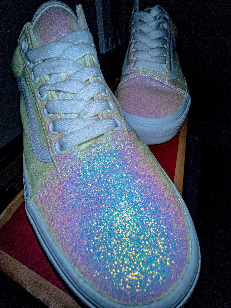 Vans Old Skool UV Glitter Women s Fashion Footwear Sneakers on