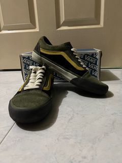 Vans Old Skool Green Suede Checkerboard Size 11.5 50th Anniversary Skate  Shoes