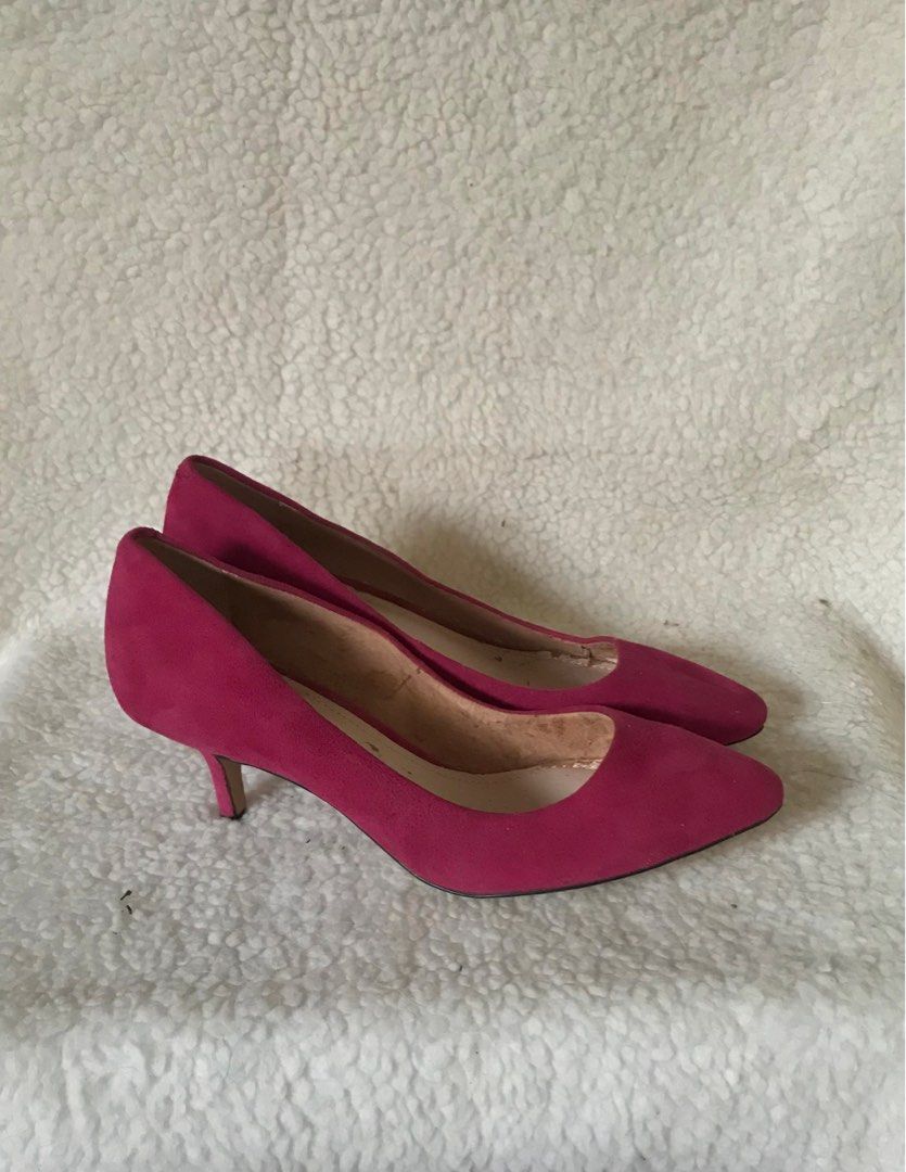 Vince camuto pink suede shoes sale