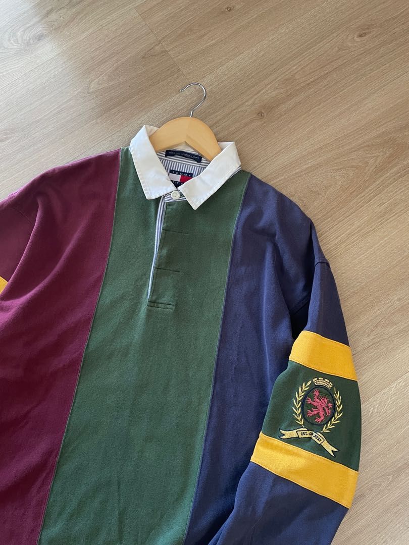 Vintage Tommy Hilfiger Polo Rugby 3 Colors Men s Fashion