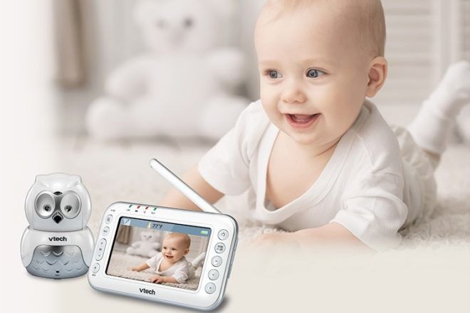 Vtech BM4500 Owl Designed Video Audio Baby Monitor Babies