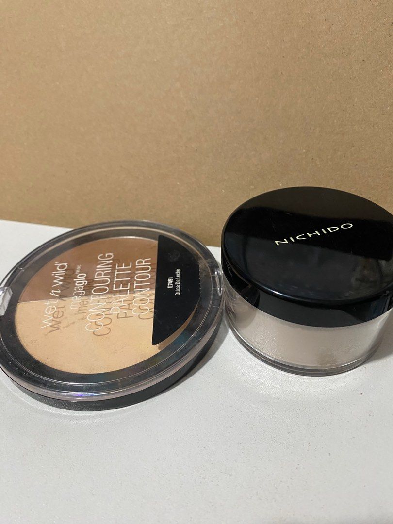Wet n wild contour palette and nichido loose powder, Beauty & Personal