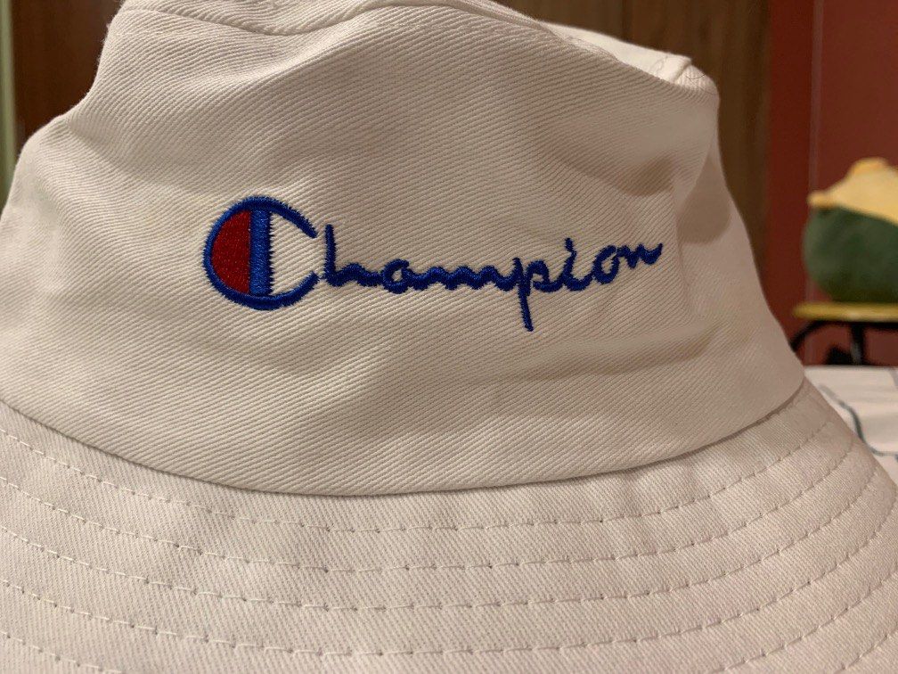 White bucket sale hat champion