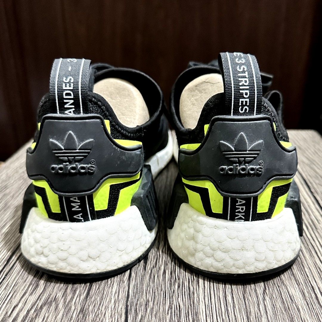 Women's Adidas NMD (Category: Sneakers) located in Mandaluyong City. Submitted by elfc2 (Listing ID 1199815069, Image 3). Description: Item: Adidas NMD * Women's Size US 5.5 / UK 5 / FR 38 * Black * No box * Barely used, bought October 2019 from Adidas Outlet Store in Singapore but only used a few times * Minimal cleaning only due to dust, no scratches or tear Original price: Around 5-6k Selling price: 2000 Notes: * Delivery fee will be booked an