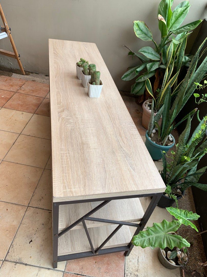 Wooden TV rack for sale, Furniture & Home Living, Furniture, Tables & Sets on Carousell