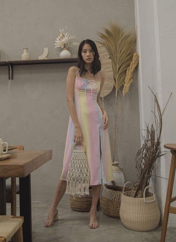 CLOTHES YHF paddlepod midi dress Younger hungry free cute trendy