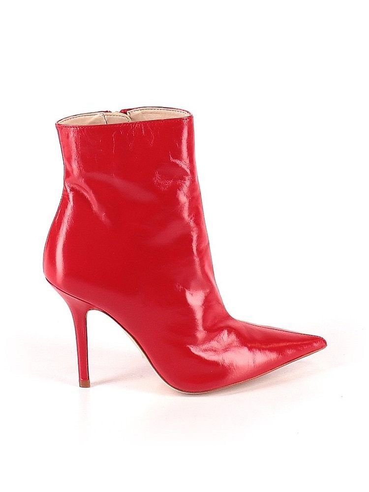 Red clearance pointed boots