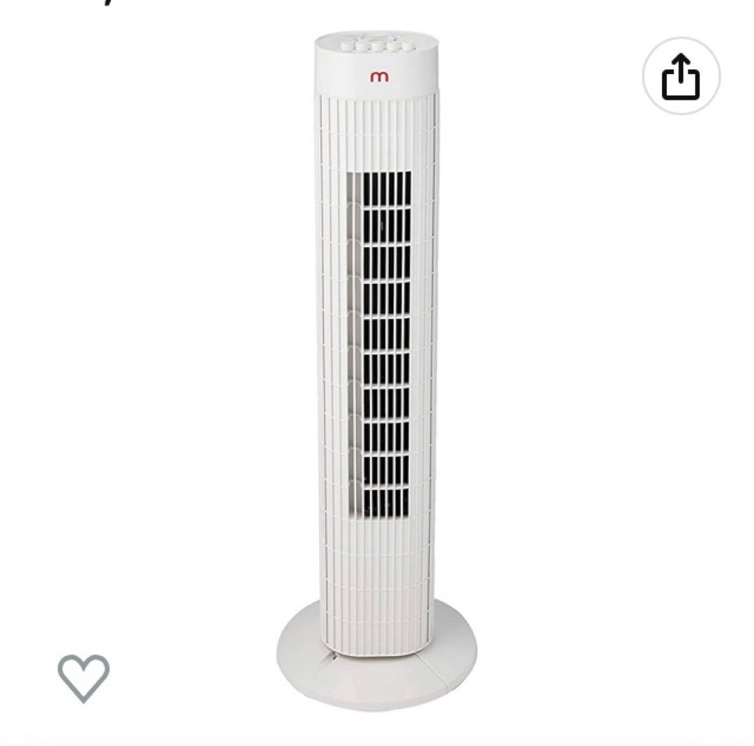 Mistral MFD300 Mistral Tower Fan, White, TV & Home Appliances, Air