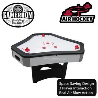 3 Player Air Hockey Table