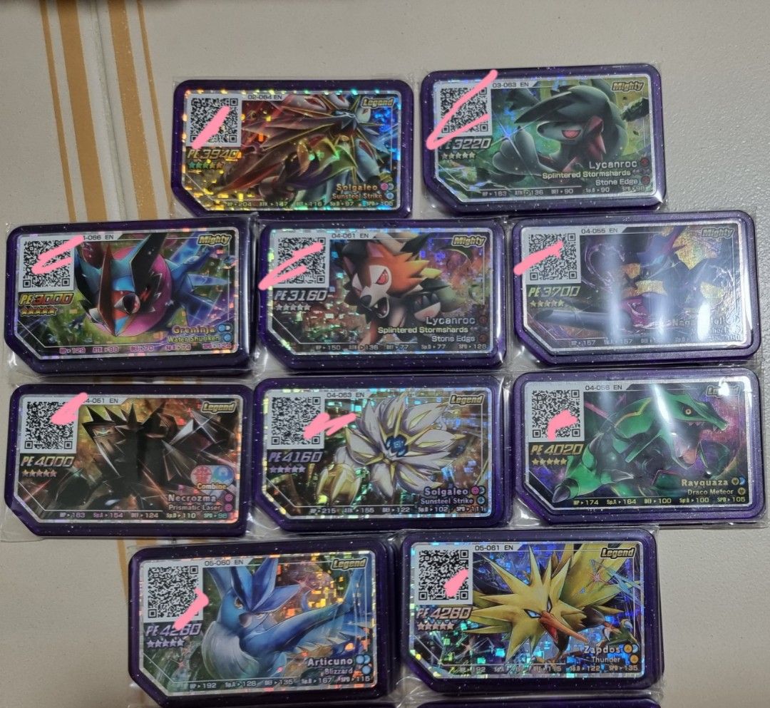 Pokemon Gaole 5 stars Lucky Legend Necrozma, Hobbies & Toys, Toys & Games  on Carousell