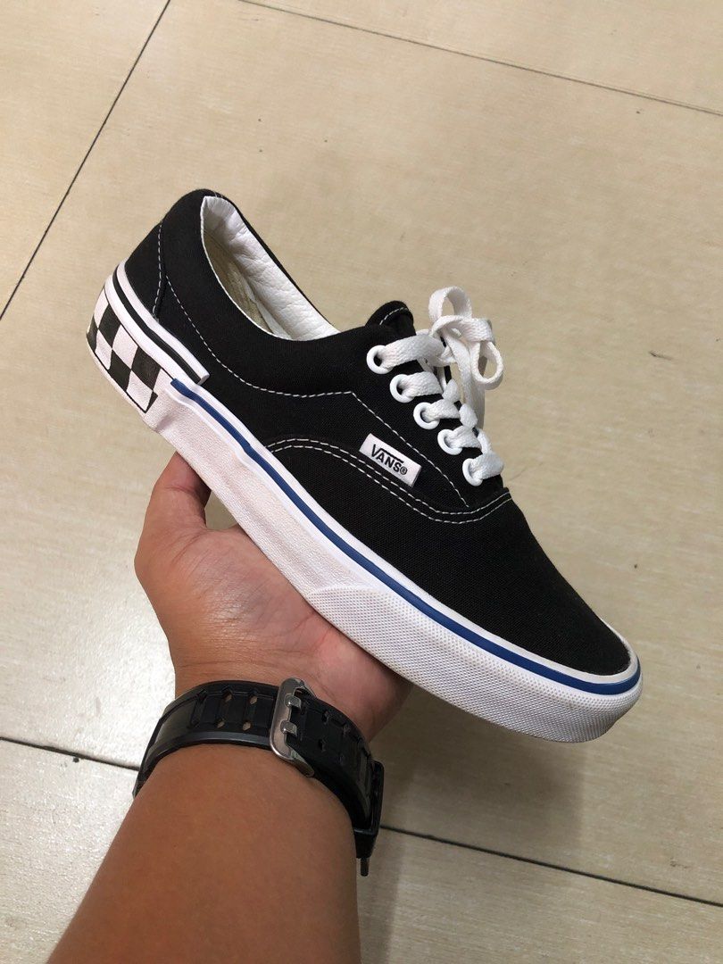 721461 Unisex Vans Skate Shoes Black White Checkboard 24.5 cm