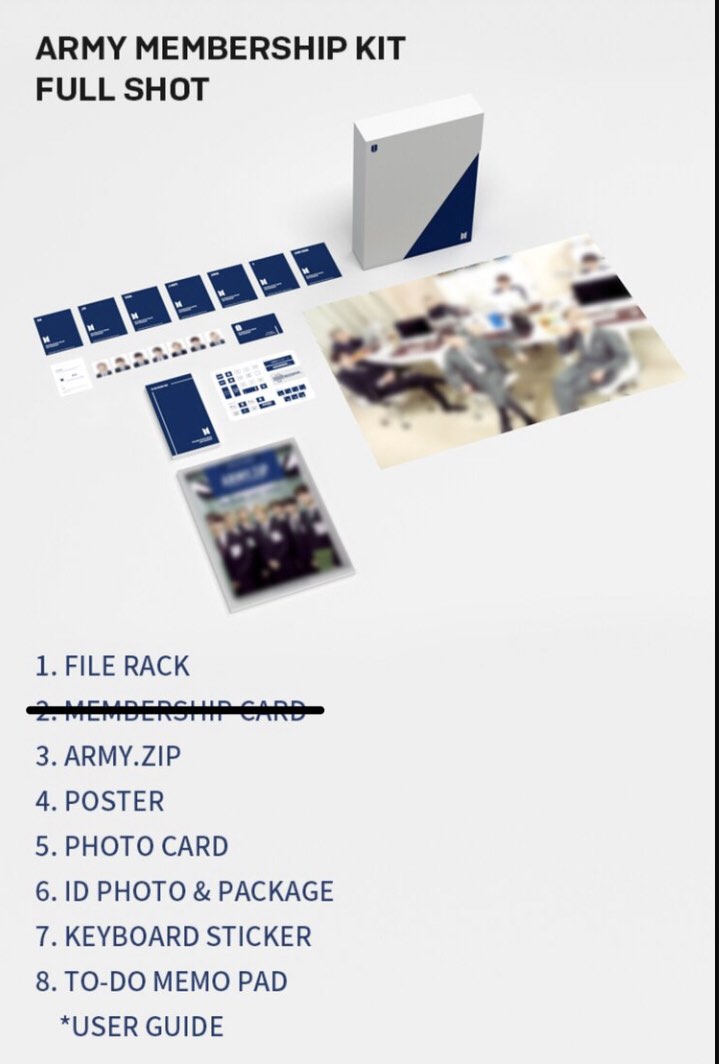 8th Term BTS Army Membership Kit, Hobbies & Toys, Memorabilia