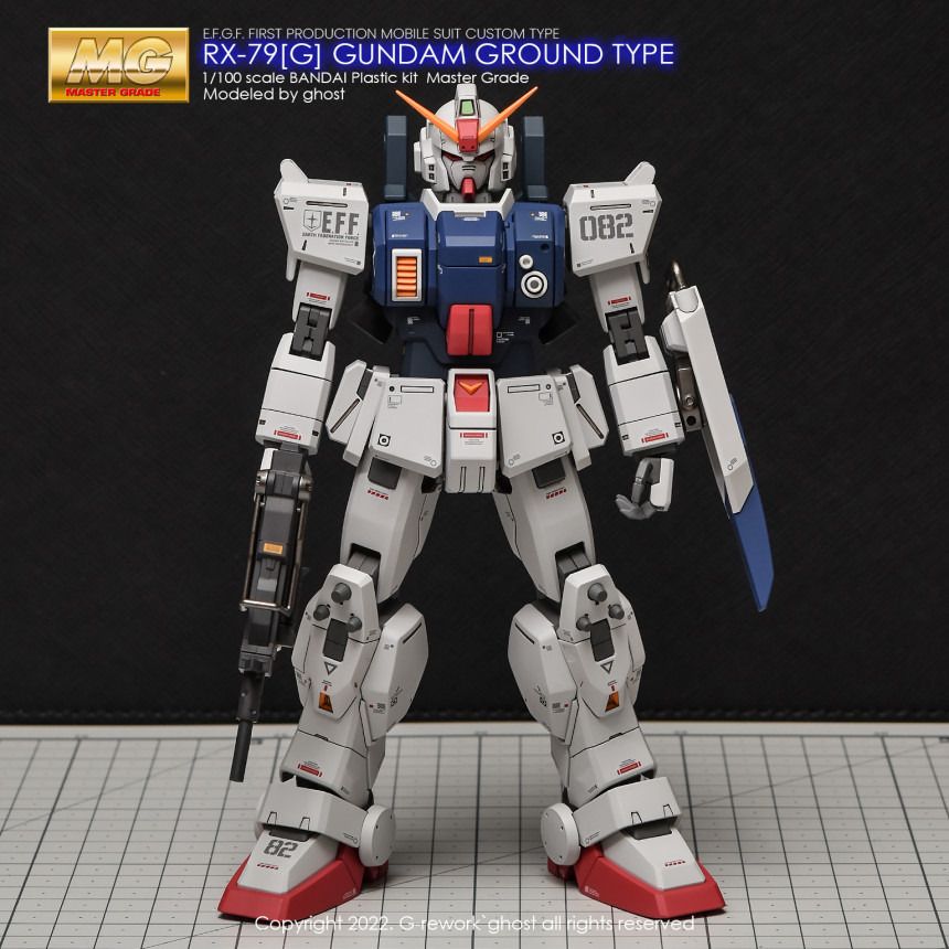 高達模型炎GHOST 版MG 1/100 08MS 小隊RX-79(G) 陸戰型高達專用水貼MG