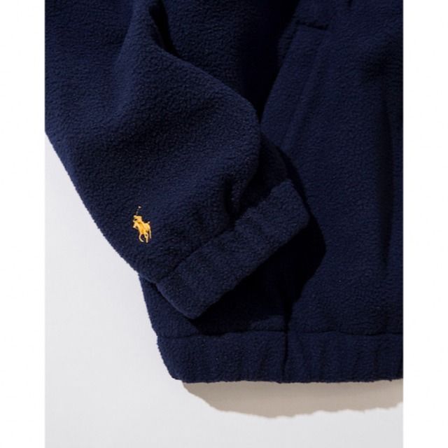 日本BEAMS × POLO RALPH LAUREN 限定深藍色搖粒絨Fleece 長袖外套, 男