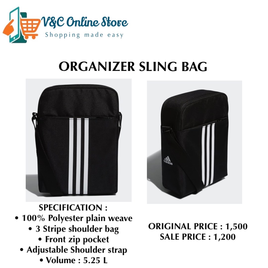 ADIDAS ORGANIZER SLING BAG, Men's Fashion, Bags, Sling Bags on Carousell