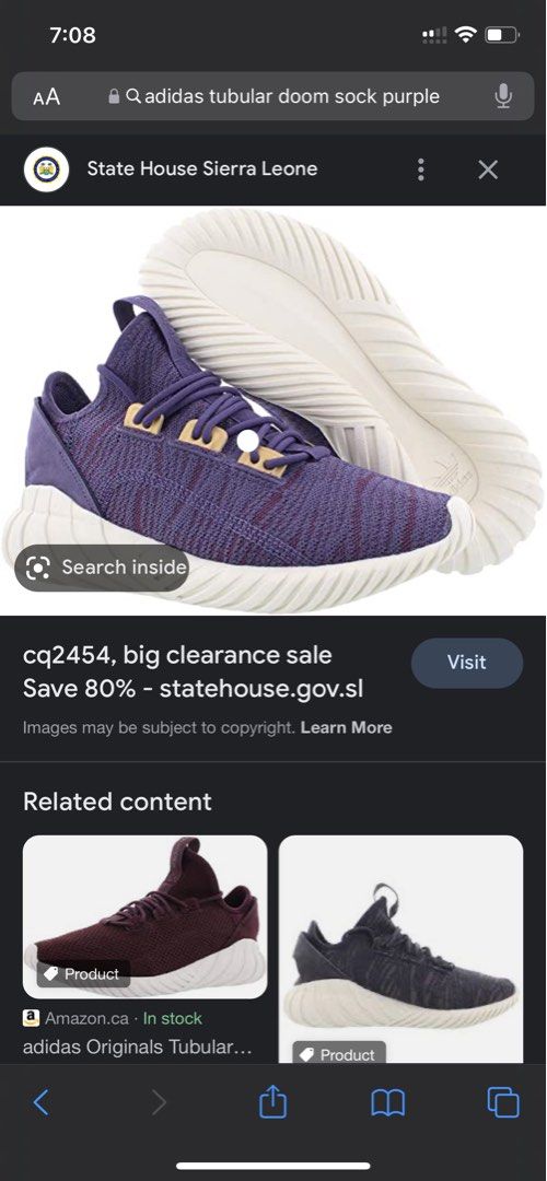 adidas tubular doom sock w Men s Fashion Footwear Sneakers on