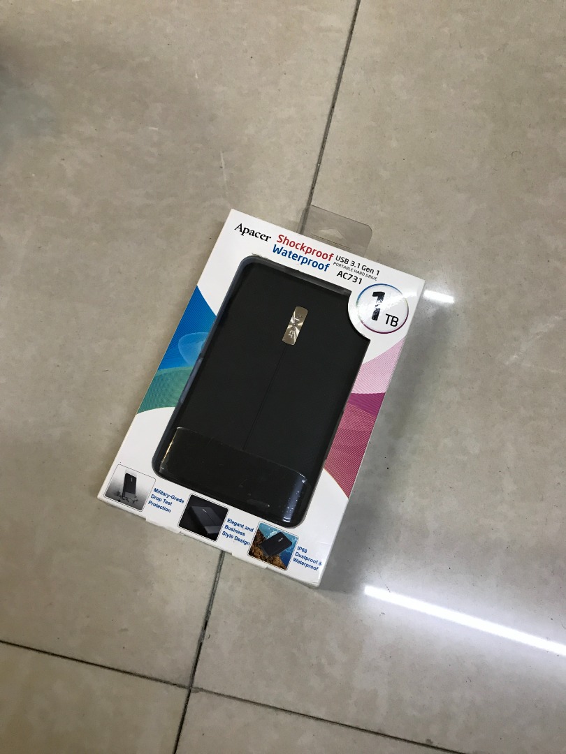 Apacer 1tb external hdd, Computers & Tech, Parts & Accessories, Hard ...