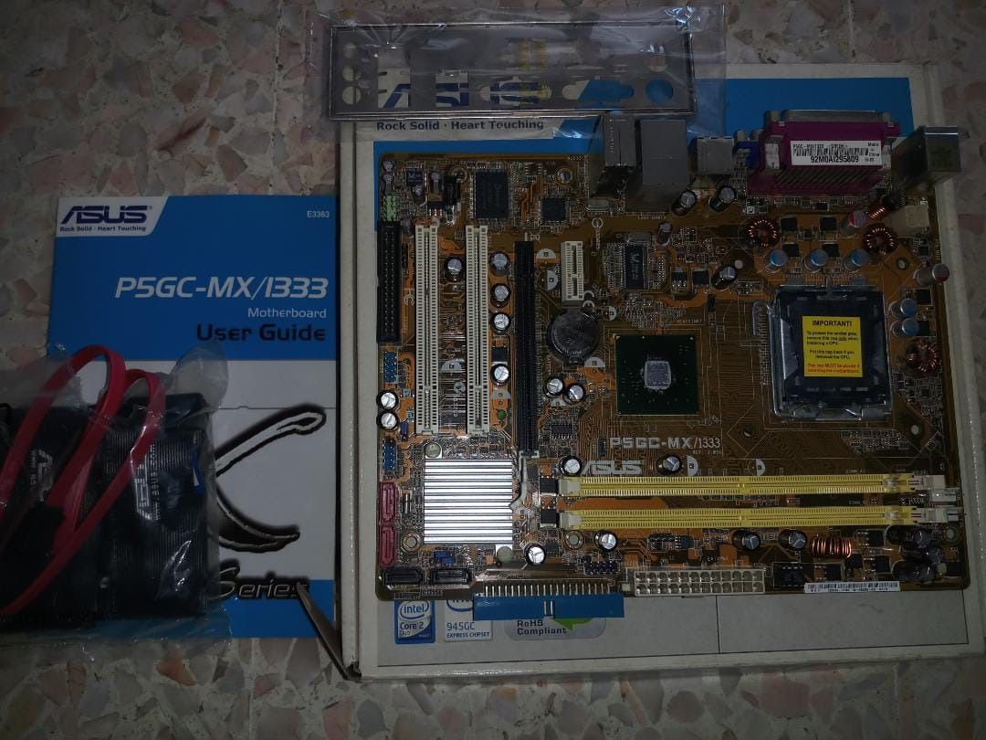 Asus P5GC-MX/1333 motherboard, Computers & Tech, Parts & Accessories ...