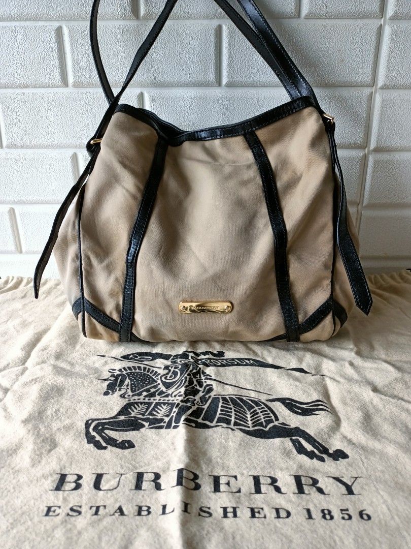 Burberry hobo on sale canvas bag