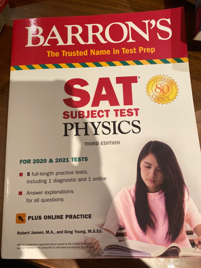 Subject　Toys,　on　Test:　Textbooks　Barron's　Hobbies　Magazines,　Books　Carousell　SAT　Physics,