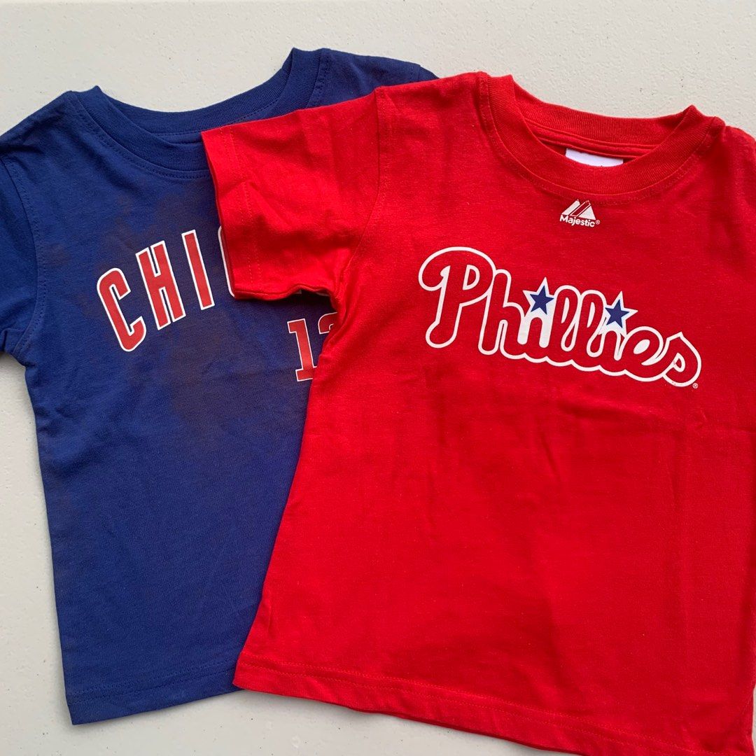 Baseball Kids Shirt 3T TAKE BOTH (Category: Babies & Kids Fashion) located in Quezon City. Submitted by chi.ppy (Listing ID 1199896833, Image 1). Description: Brandnew Selling as SET for Php250 only BLUE SHIRT HAS DISCOLORATION ON PRINT - unnoticeable when worn SHOPEE checkout available too. 🙂.