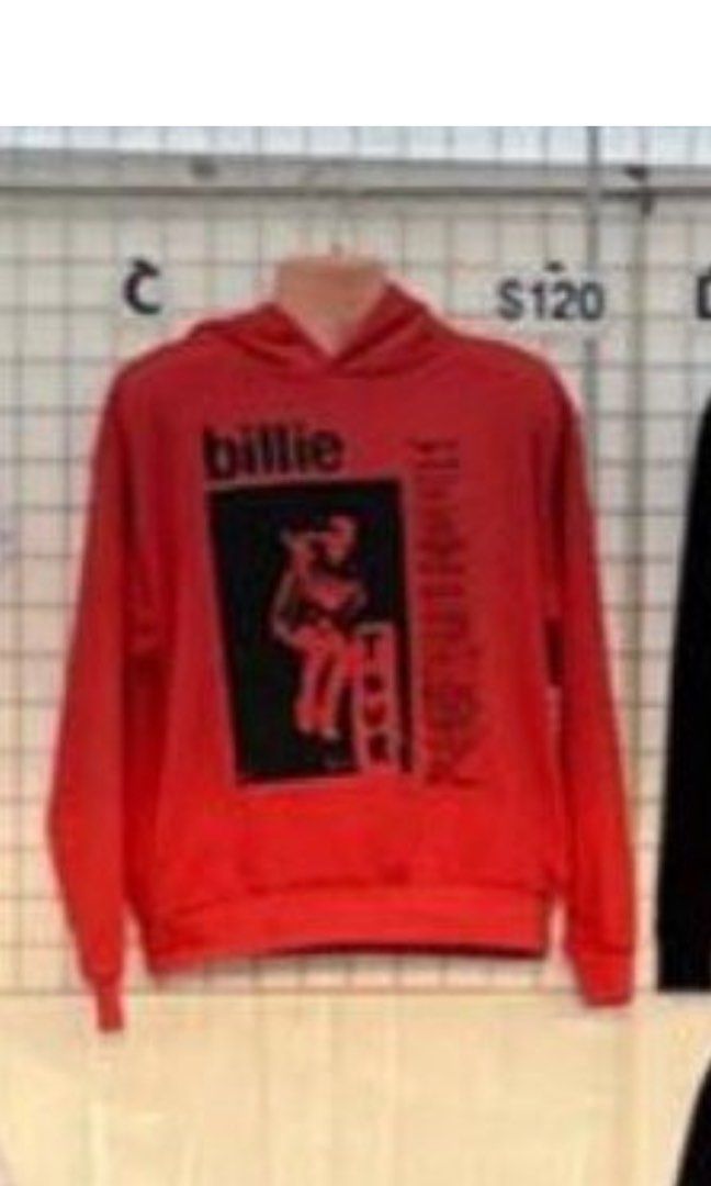 Red billie eilish new arrivals hoodie