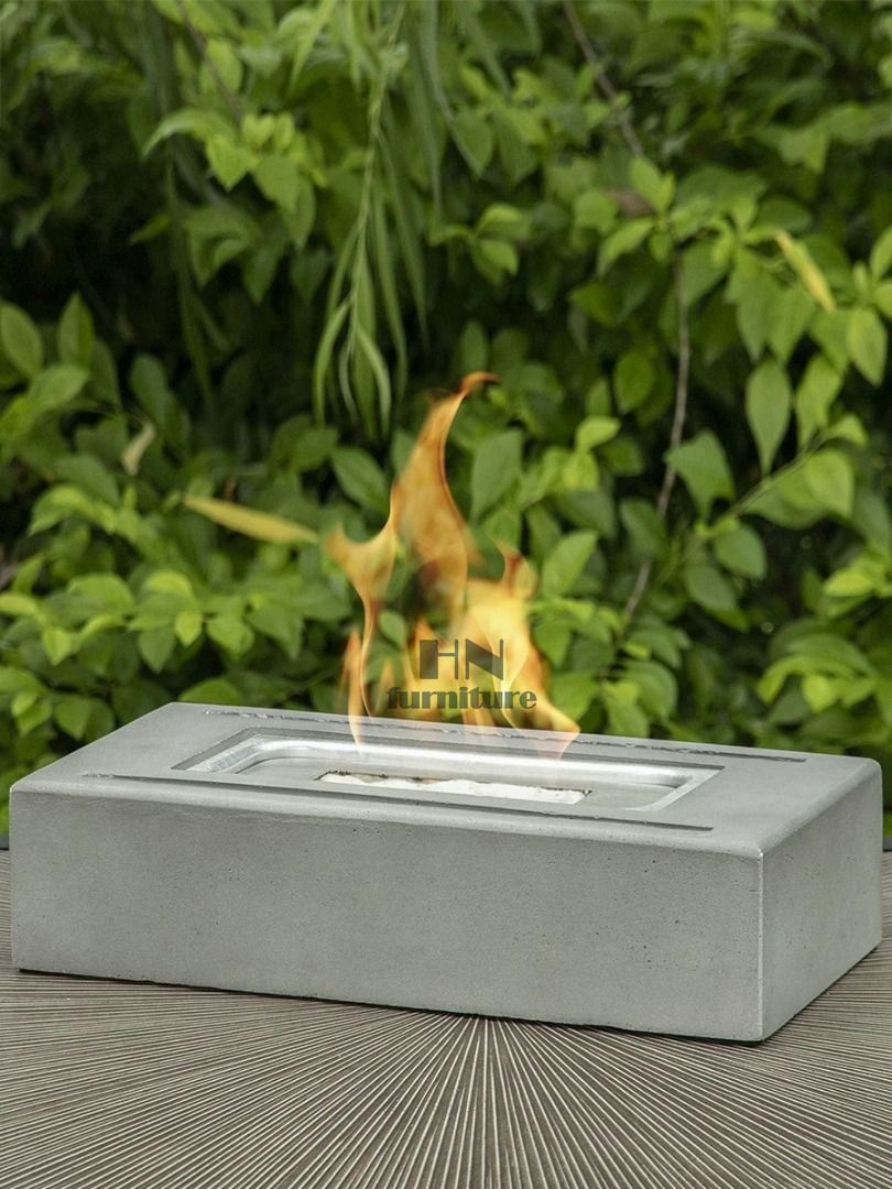 Bio Ethanol Ventless Portable Tabletop Fireplace With Flame Guard