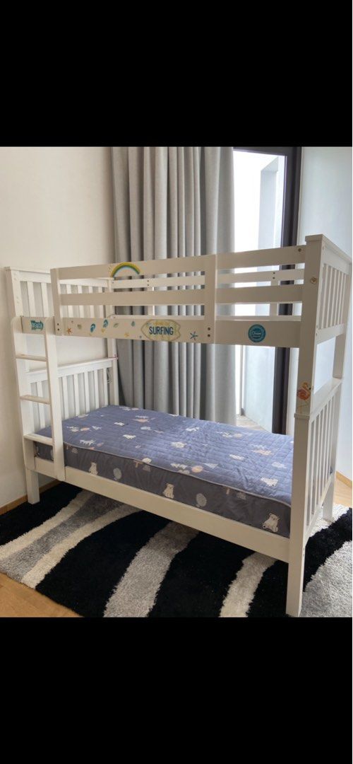 Black Friday Sale Double decker bunk bed frame Furniture Home