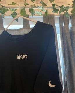 black ‘night’ shirt