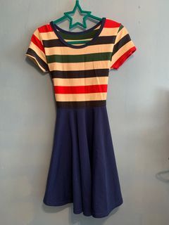 Blue stripe dress