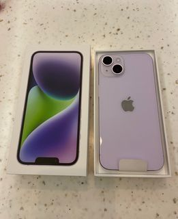 BNIB iPhone 14 (purple) 256GB fm SingTel