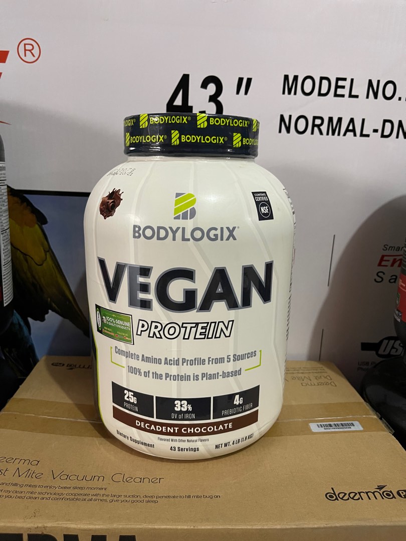 BODYLOGIX VEGAN PROTEIN Decadent Chocolate 4LB, Food & Drinks, Other