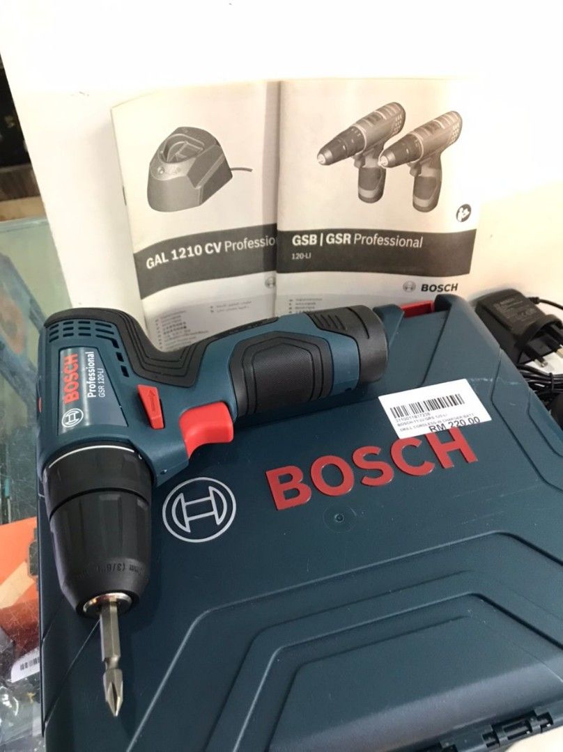 BOSCH DRILL CORDLESS, Furniture & Home Living, Home Improvement