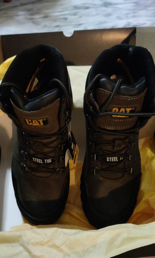 Mens grey work discount boots