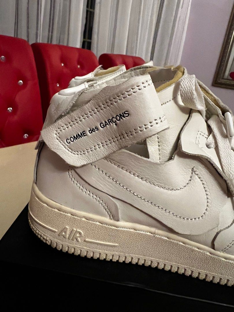Comme des garçons x discount nike air force 1 mid