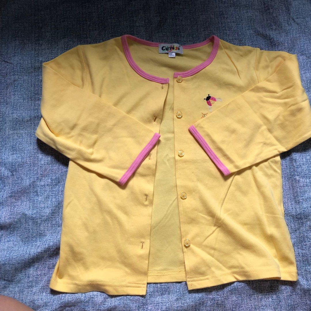 Childrens top yellow cardigan